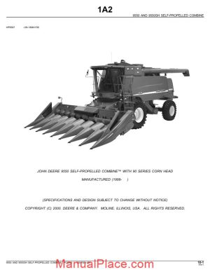 john deere 9550 parts book page 1