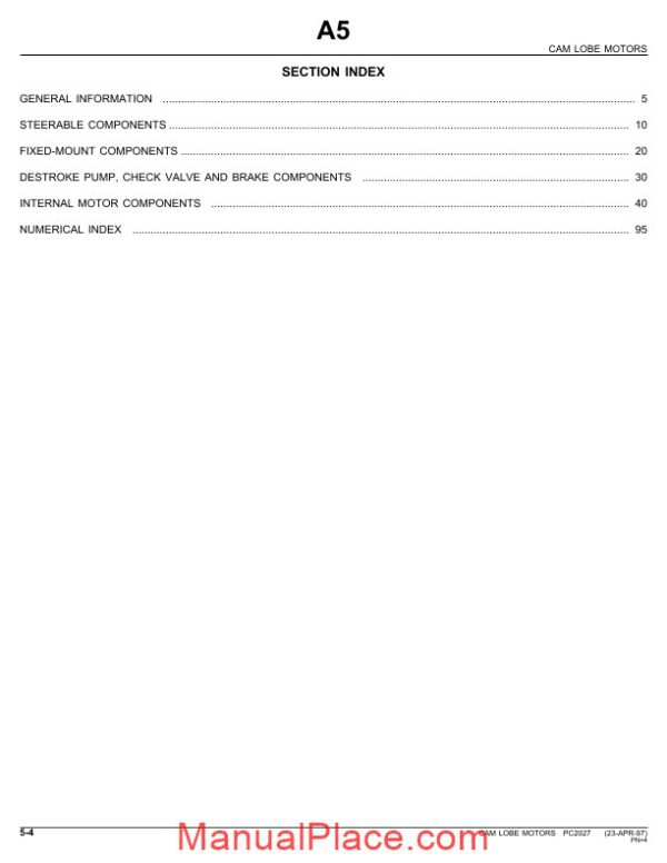 john deere cam lobe motors parts catalog page 4