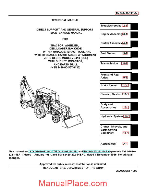 john deere ce 070538 maint 2 parts book page 2