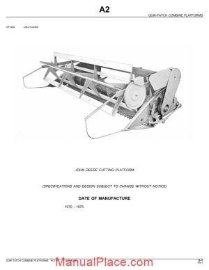 john deere cutting platform parts catalog page 1