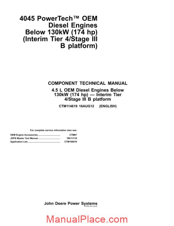 john deere engine 4045 pwx below 130kw stage 3b page 3