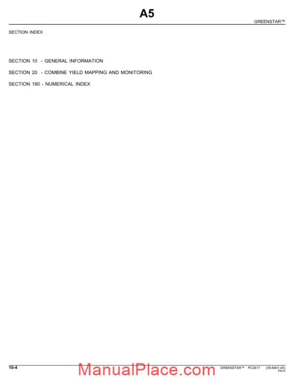 john deere greenstar yield mapping system parts catalog page 4