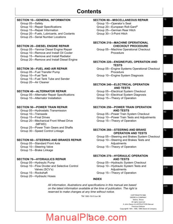 john deere tractor tm1360 technical manual page 3