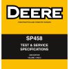 john deree sp458 test service specifications page 1