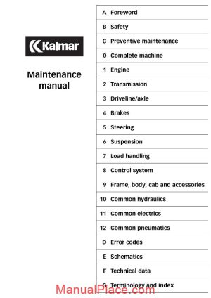 kalmar drf 400 450 maintenance manual page 1