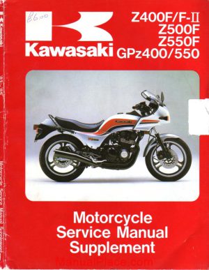 kawasaki gpz 400 550 z 400 f fii z 500 550 f 83 a 85 service manual page 1