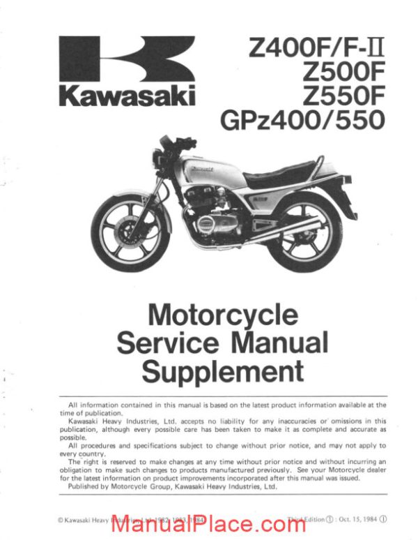 kawasaki gpz 400 550 z 400 f fii z 500 550 f 83 a 85 service manual page 4