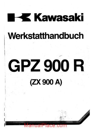 kawasaki gpz900r factory german page 1