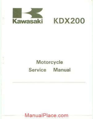kawasaki kdx 200 89 a 94 service manual page 1