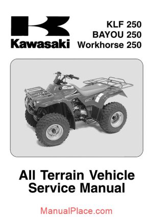 kawasaki klf250 2003 service manual page 1