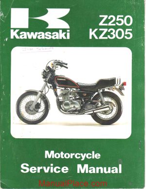 kawasaki kz 250 305 79 a 82 service manual page 1