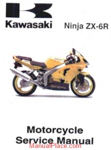 kawasaki ninja zx6r 00 02 service manual page 1