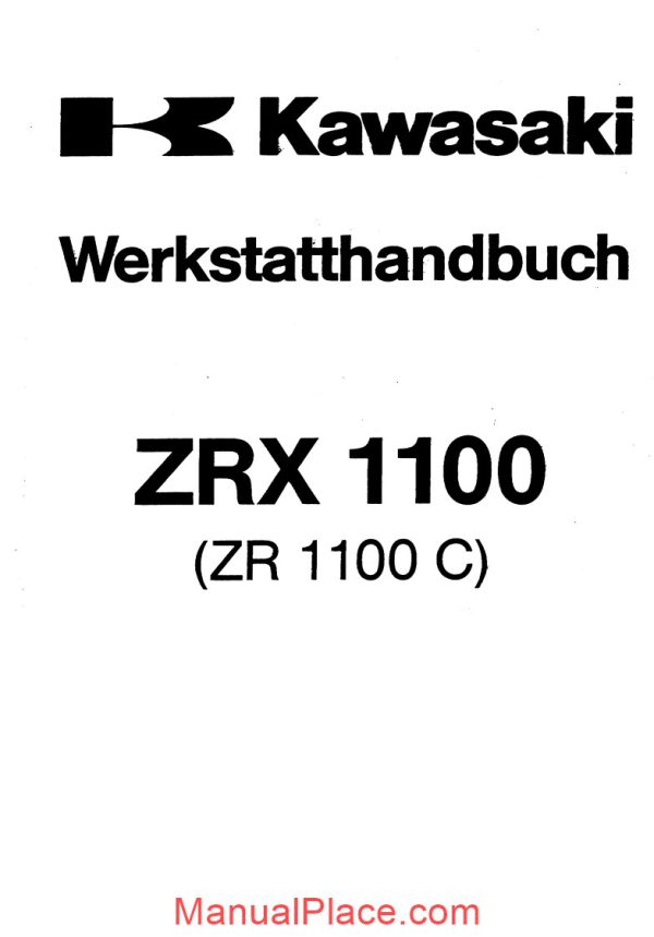 kawasaki zrx 1100 service manual page 1