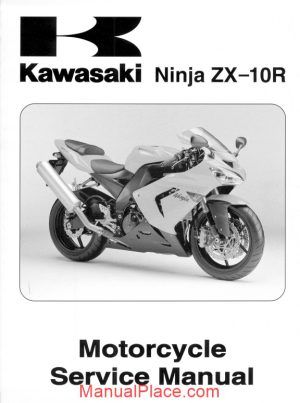 kawasaki zx10r ninja 2004 service manual page 1