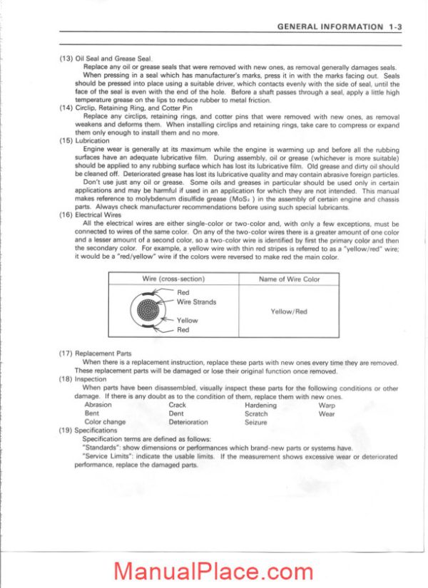 kawasaki zx9r workshop manual page 3