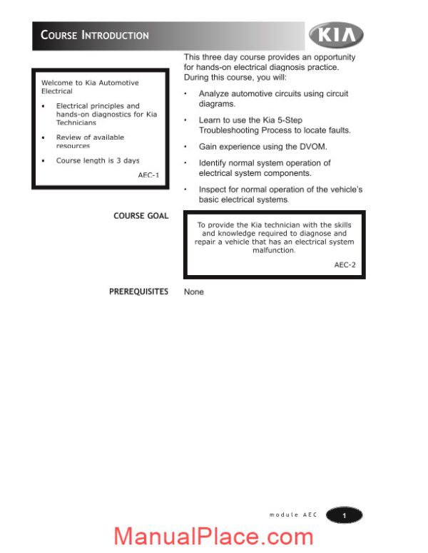 kia basic automotive electrical course page 2