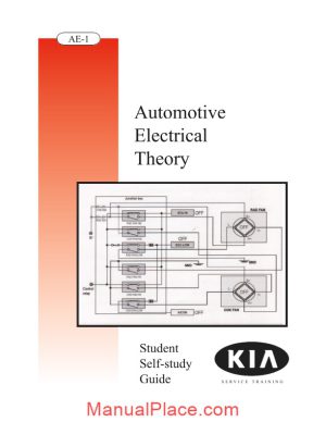 kia booklet automotive electrical theory page 1