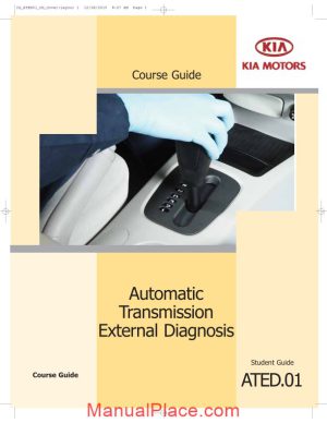 kia forte 2010 automatic transmission external diagnostic page 1