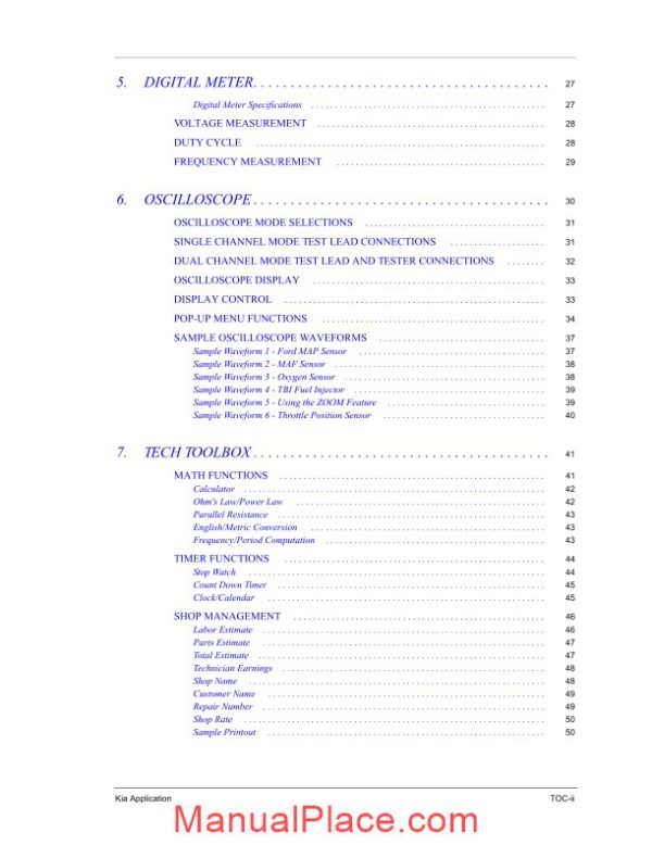 kia operators manual page 4