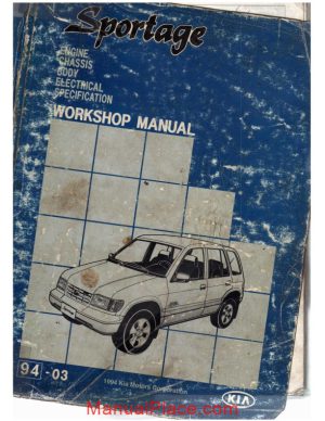 kia sportage 1994 workshop manual modified page 1