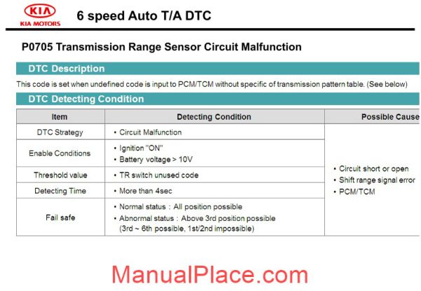 kia training 2011 dtc detect condition page 3