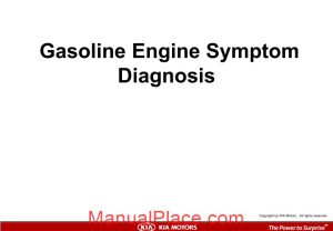 kia training gasoline engine symptom diagnosis kmc new 2011 page 1