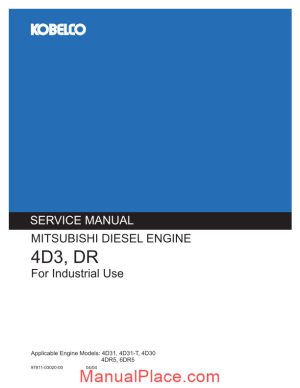 kobelco 4d3 dr mitsubishi diesel engine page 1