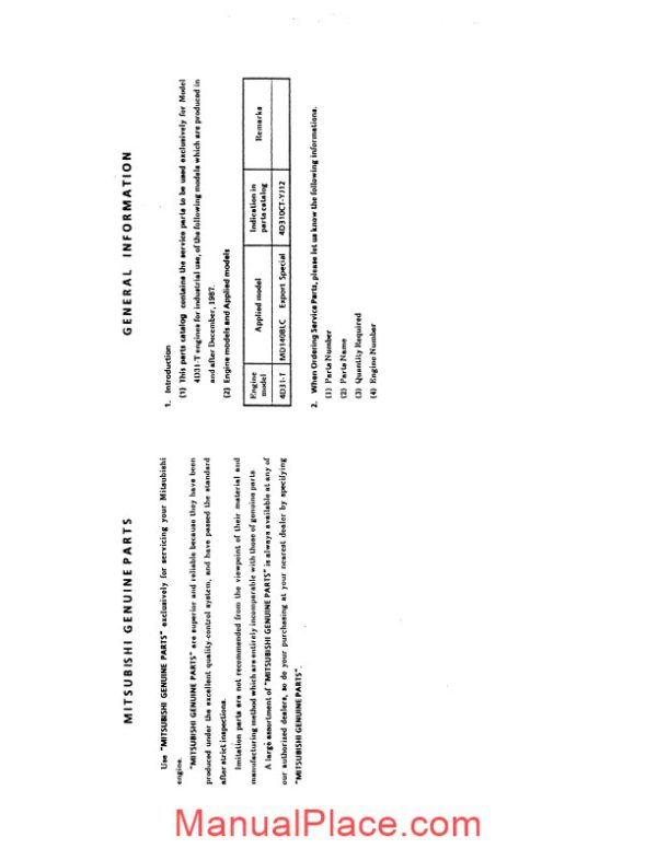 kobelco 4d31 t mitsubishi diesel engine page 2