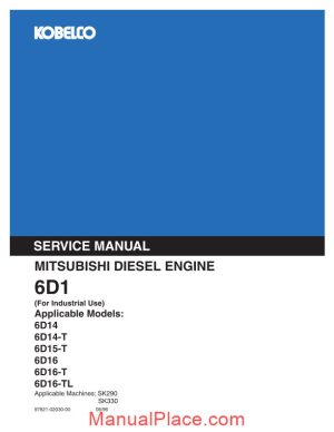 kobelco 6d1 mitsu diesel engine for sk290 sk330 page 1