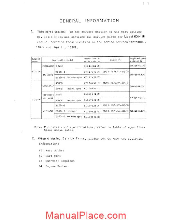 kobelco 6d14 15 mitsu diesel engine for k904c k907b k907c ys750 2 pc c page 3