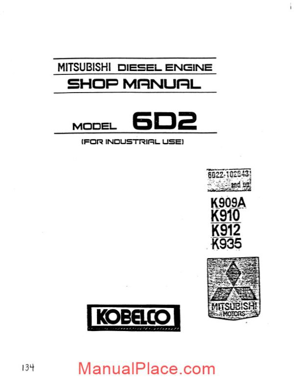 kobelco 6d2 engine k909a k910 k912 k935 page 2