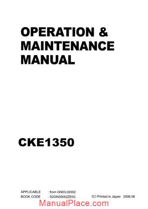 kobelco crawler crane cke1350 operation manual s2gn30002ze03 page 1