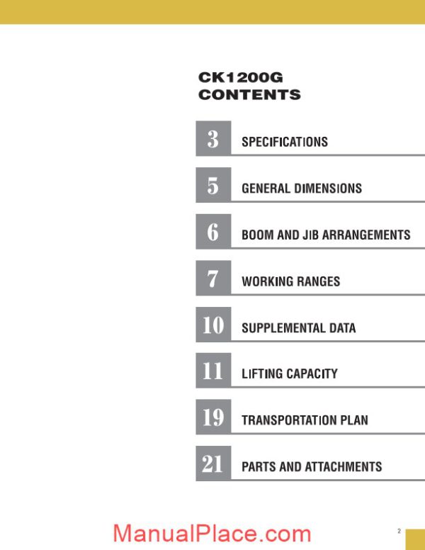 kobelco hydraulic crawler crane ck1200g spec book page 3