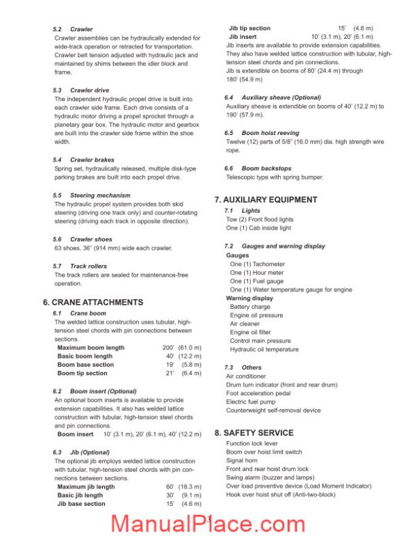 kobelco hydraulic crawler crane ck850 ii page 4