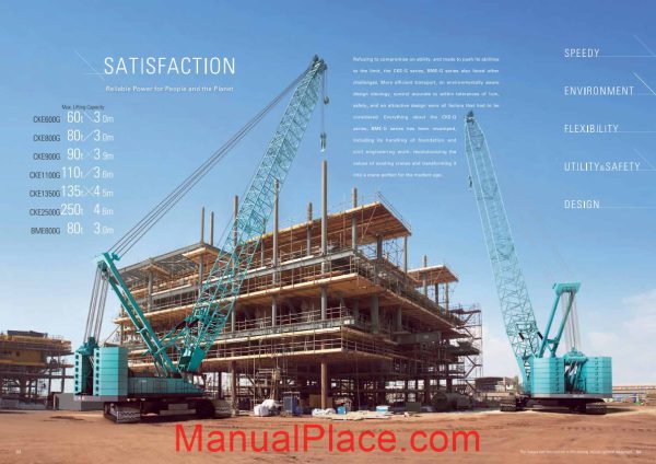 kobelco hydraulic crawler crane ckeg bmeg specifications page 3