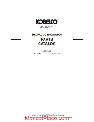 kobelco md140blc hydrualic excavator page 1