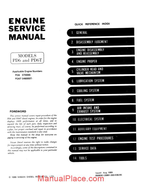 kobelco nissan diesel engine pd6 pd6t for lk850 ii page 4