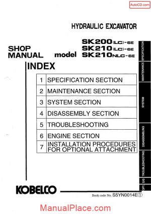 kobelco sk200 lc 6e sk210 lc 6e sk210nlc 6e hydraulic excavator s5yn00014e page 1