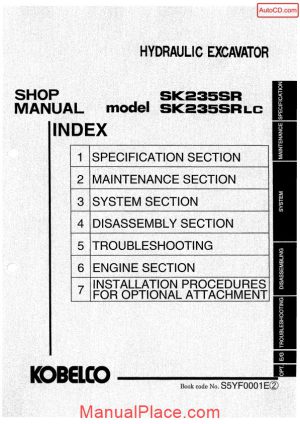 kobelco sk235sr sk235srlc shop manual s5yf0001e gb page 1