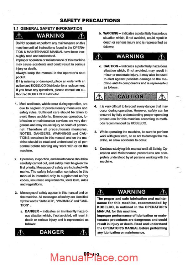 kobelco sk40sr sk45sr 2 hydraulic excavator book code no s5ph0002e page 4