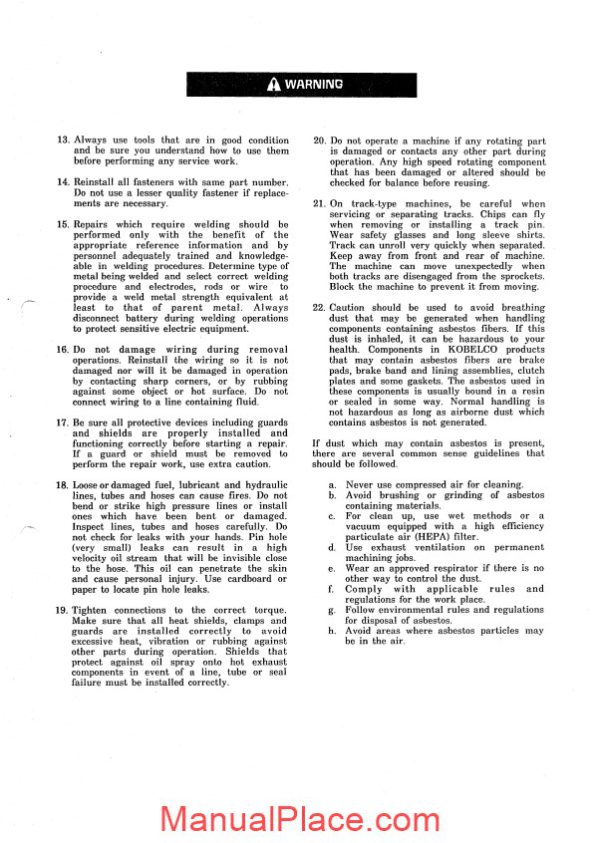 kobelco sk60 hydraulic excavator book code no s5le0005e page 3