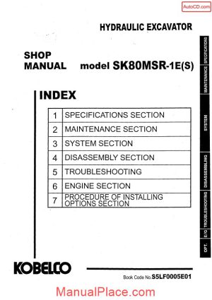 kobelco sk80msr 1es shop manual s5lf0005e gb page 1