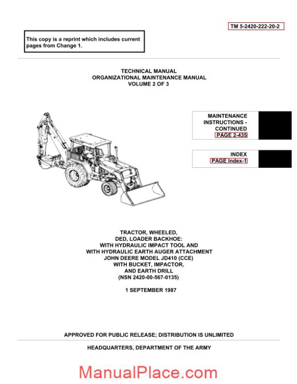 koehring and bantam carriers 062489 maint 1 v2 parts book page 2