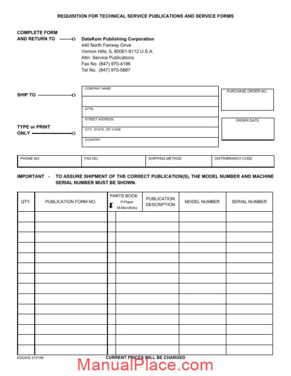 komatsu 150a 150fa operation maintenance manual page 3