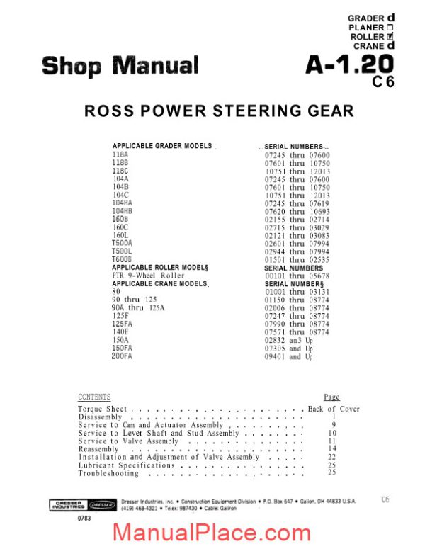 komatsu crane 150a 150fa shop manual page 3