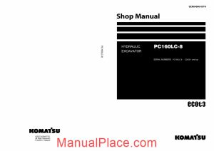 komatsu crawler excavator pc160lc 8 shop manual page 1