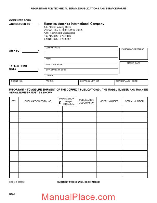 komatsu crawler excavator pc200z 6le shop manual page 4