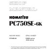 komatsu crawler excavator pc750se 6k shop manual page 1