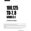 komatsu crawler loader 100 125 td 7 8 series c e shop manual page 1