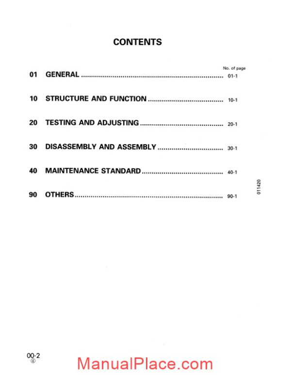 komatsu crawler loader d21q 7 shop manual page 2